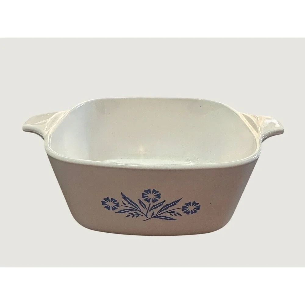 Vintage CorningWare P-43-B Cornflower 2 3/4 Cup Casserole 1969-1972 No Lid USA